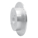 R1 09-15 Mitsubishi Lancer Front & Rear Drilled & Slotted Silver Brake Rotor Set