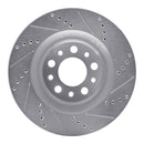 R1 17-25 Alfa Romeo Stelvio Rear Drill & Slot Silver Rotors