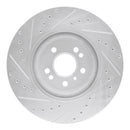 R1 06-12 Mercedes-Benz ML320 Front Drilled & Slotted Silver Brake Rotor Set