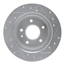 R1 88-91 BMW M3 Rear Left Drilled & Slotted Silver Brake Rotor
