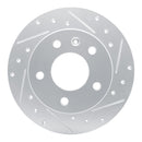 R1 20-25 Buick Encore GX Rear Right Drilled & Slotted Silver Brake Rotor