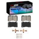 DFC 14-19 Chevrolet Corvette Front Geospec Rotors w/4000 HybriDynamic Brake Pads w/Hardware