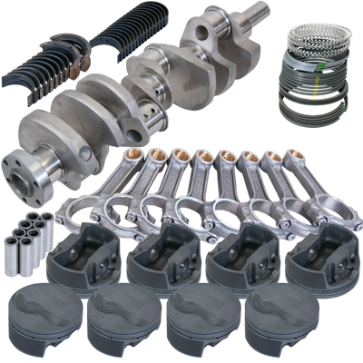 Eagle Ford 289/302 3.400in Crank 5.400in I-Beam Rods -6cc Flat Top 4.040in Pistons Rotating Assembly
