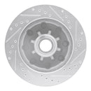 R1 71-95 Chevrolet C20 Suburban Front Left Drilled & Slotted Silver Brake Rotor