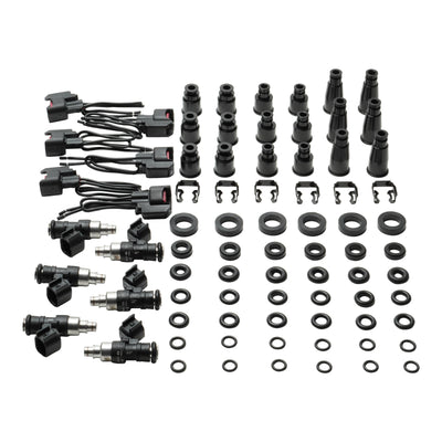 DeatschWerks Universal 6 Cylinder Import Injector Kit - Set of Six 550cc Injectors