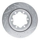 R1 02-06 Dodge Sprinter 3500 Rear Left Drilled & Slotted Silver Brake Rotor