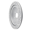 R1 16-22 Lexus Rx350 Rear Left Drilled & Slotted Geo-Carbon Rotor