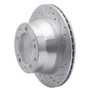 R1 87-89 Porsche 944 Front & Rear Drilled & Slotted Silver Brake Rotor Set