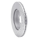 R1 94-97 Mercedes-Benz C230 Front Right Drilled & Slotted Silver Brake Rotor