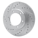 R1 1986-95 Toyota Pickup Front Drill & Slot Silver Rotors