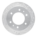 R1 88-95 Nissan Pathfinder  Drilled & Slotted Silver Disc Brake Rotor Set w/Optimum  Pads & Hardware