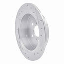 R1 00-10 Pontiac Vibe Front & Rear Drilled & Slotted Silver Brake Rotor Set