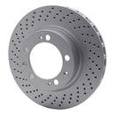 DFC 94-98 Porsche 911 Right Front Drilled GeoSPEC Coated Rotor
