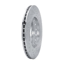 R1 04-10 Audi A8 Rear Right Drilled & Slotted Silver Brake Rotor