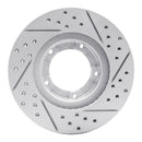 R1 95-04 Toyota Tacoma Front Left Drilled & Slotted Geo-Carbon Rotor