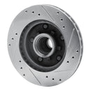 R1 79-81 Buick Century Front Left Drilled & Slotted Silver Brake Rotor