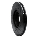 R1 16-26 Polestar Polestar 2 Front Left Drilled & Slotted Black Brake Rotor