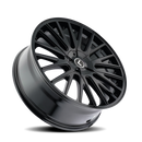 Kraze KR185 Double Down 17x8 / 5x108/114.3 BP / 38mm Offset / 73mm Hub Gloss Black Wheel