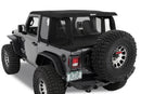 Bestop 18-26 Jeep Wrangler JL 2-Door Halftop Conversion Kit (Black Diamond)