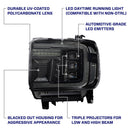 Form Lighting 2014+ GMC Sierra 1500/2500/3500 LED Projector Headlights Amber DRL (Pair)