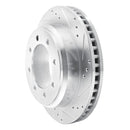 R1 08-25 Ford E-350 Super Duty Rear Right Drilled & Slotted Silver Brake Rotor