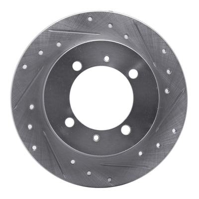 R1 00-07 Mitsubishi Space Star (Mexico) Rear Right Drilled & Slotted Silver Brake Rotor