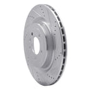 R1 13-17 Land Rover Range Rover Front & Rear Drilled & Slotted Silver Brake Rotor Set