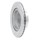 R1 08-13 BMW 128I Rear Right Drilled & Slotted Silver Brake Rotor