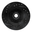 R1 98-02 Ford Ranger (USA/Canada) Front Right Drilled & Slotted Black Brake Rotor