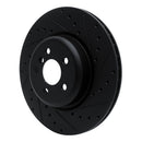 R1 19-22 BMW 430i xDrive Front & Rear Drilled & Slotted Black Brake Rotor Set w/Optimum Pads