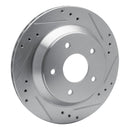 R1 1985-92 Pontiac Firebird Rear Drill & Slot Silver Rotors