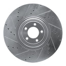 R1 10-24 Jaguar F-Type Front & Rear Drilled & Slotted Silver Brake Rotor Set