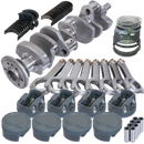 Eagle Chevy 350 3.750in Crank 6.000in H-Beam -16cc Inv Dome 4.040in Pistons Rotating Assembly