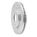 R1 21-25 Ford F-150 RWD Front Right Drilled & Slotted Silver Brake Rotor