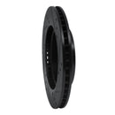 R1 11-25 Nissan Note (Mexico) Front Left Drilled & Slotted Black Brake Rotor
