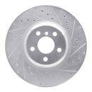 R1 17-25 BMW X5 Front & Rear Drilled & Slotted Silver Brake Rotor Set
