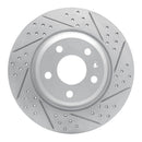 R1 08-25 Audi A4 (USA/Canada) Rear Right Drilled & Slotted Geo-Carbon Rotor
