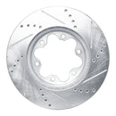 R1 2006-2019 Toyota HiAce (Mexico) Front Left Drilled & Slotted Silver Brake Rotor