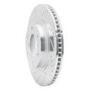 R1 08-17 Mitsubishi Montero Limited (Mexico) Front Left Drilled & Slotted Silver Brake Rotor