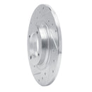 R1 81-84 Toyota Starlet Front Left Drilled & Slotted Silver Brake Rotor
