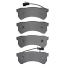 DFC 16-24 Freightliner MT55 Front/Rear 5000 Advanced Semi Metallic Brake Pads and Hardware Kit