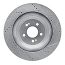 R1 14-21 Mercedes-Benz Maybach S560 Rear Drilled & Slotted Silver Brake Rotor Set