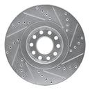 R1 02-05 Volkswagen Passat (USA/Canada) Front Left Drilled & Slotted Silver Brake Rotor