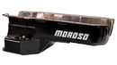Moroso 80-85 Chevrolet SBC (w/Passenger Side Dipstick) Wet Sump 5.5qt 7.5in Steel Oil Pan - Black