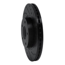 R1 13-24 Nissan Altima Front & Rear Drilled & Slotted Black Brake Rotor Set