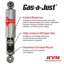 KYB Shocks & Struts Gas-A-Just Front & Rear CHEVROLET W Series (Isuzu) 1986-92 GMC W Series (Isuzu)