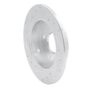 R1 98-02 Acura CL Rear Right Drilled & Slotted Silver Brake Rotor