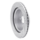 R1 08-10 Chevrolet COBALT Rear Right Drilled & Slotted Silver Brake Rotor