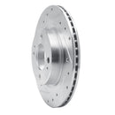 R1 16-24 Dodge Attitude Front Drilled & Slotted Silver Brake Rotor Set