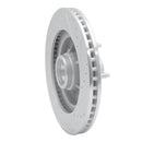 R1 97-99 Ford F-150 RWD Front Left Drilled & Slotted Silver Brake Rotor